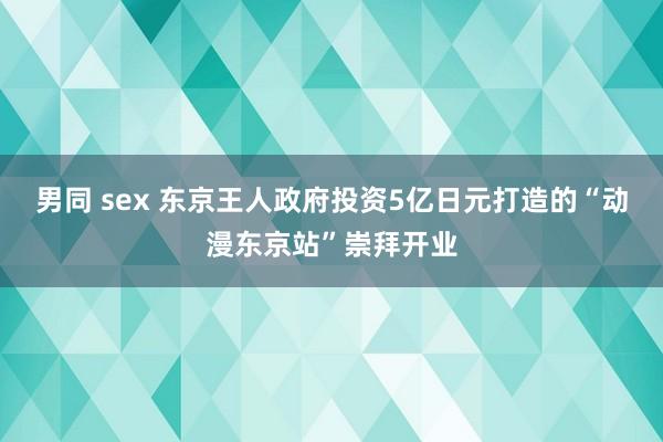 男同 sex 东京王人政府投资5亿日元打造的“动漫东京站”崇拜开业