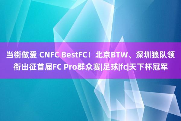 当街做爱 CNFC BestFC！北京BTW、深圳狼队领衔出征首届FC Pro群众赛|足球|fc|天下杯冠军