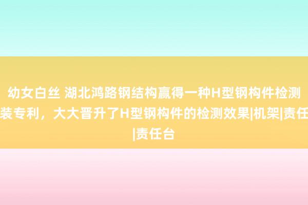 幼女白丝 湖北鸿路钢结构赢得一种H型钢构件检测安装专利，大大晋升了H型钢构件的检测效果|机架|责任台