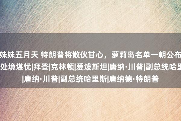 妹妹五月天 特朗普将散伙甘心，萝莉岛名单一朝公布，霉霉等多位巨星处境堪忧|拜登|克林顿|爱泼斯坦|唐纳·川普|副总统哈里斯|唐纳德·特朗普